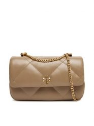 Tory Burch Torebka Mini Kira Diamond 154710 Beżowy. Brązowe torebki do ręki damskie Tory Burch, bez wzorów, ze skóry, bez dodatków. Za 1,719.00 zł.