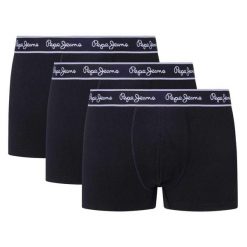 Bokserki Pepe Jeans (x3). Czarne bokserki męskie Pepe Jeans, bez wzorów, z jeansu. Za 161.50 zł.