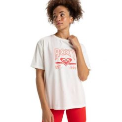 Koszulka z krótkim rękawem dla Kobiety ESSENTIAL ENERGY Biały. Białe koszulki sportowe damskie Roxy, bez wzorów, z bawełny, bez ramiączek. Za 139.99 zł.