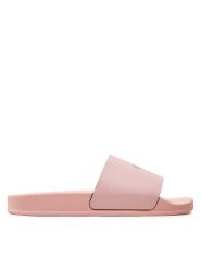 Off-White Klapki OWIC002F22MAT0013000 Różowy. Czerwone klapki damskie OFF-WHITE, bez wzorów, z tworzywa sztucznego, bez obcasa, bez zapięcia. Za 659.99 zł.