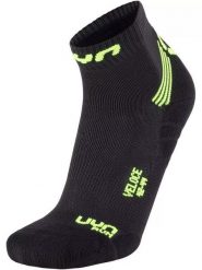 Skarpety sportowe męski Man Run Veloce Socks - czarny. Czarne skarpety męskie UYN, bez wzorów, z materiału. Za 74.99 zł.