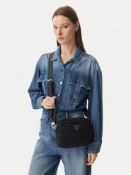 Guess Torebka Victtoria HWPG95 14140 Czarny. Czarne listonoszki damskie Guess, z aplikacjami, ze skóry, bez dodatków. Za 544.99 zł.