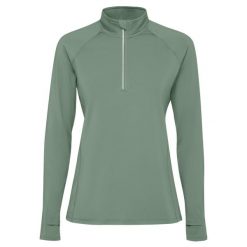 Bluza Z Długim Rękawem Dla Pań I Panów Estambul Quarter Zip. Zielone bluzy damskie ROLY, bez wzorów, bez ramiączek, bez kaptura. Za 86.99 zł.
