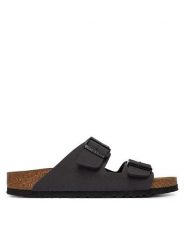 Birkenstock Klapki Arizona 1032023 Szary. Szare klapki damskie Birkenstock, bez wzorów, ze skóry, bez obcasa, bez zapięcia. Za 399.99 zł.