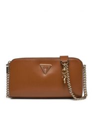 Guess Torebka HWVG94 93120 Brązowy. Brązowe listonoszki damskie Guess, z aplikacjami, ze skóry, bez dodatków. Za 269.99 zł.