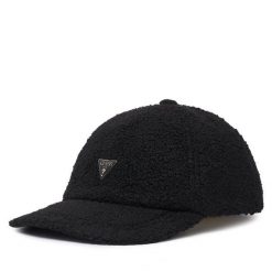 Czapka z daszkiem Guess. Czarne czapki damskie Guess, z aplikacjami. Za 194.99 zł.