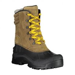 Buty trekkingowe męskie CMP Kinos Snow. Białe buty zimowe męskie CMP, bez wzorów, z materiału, bez obcasa, bez zapięcia. Za 429.00 zł.