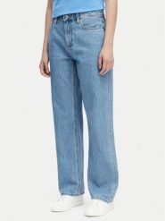 Calvin Klein Jeans Jeansy LV047G799G Niebieski Straight Fit. Niebieskie jeansy damskie Calvin Klein Jeans, bez wzorów, z bawełny. Za 409.99 zł.