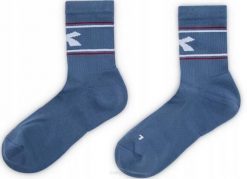 Skarpety tenisowe Diadora Socks Court. Niebieskie skarpetki damskie Diadora, bez wzorów, z elastanu. Za 42.99 zł.