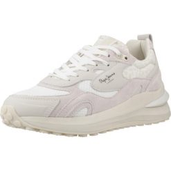 Buty PEPE JEANS WINSLOW ONE W Biały. Białe obuwie trekkingowe damskie Pepe Jeans, z jeansu, bez zapięcia. Za 255.50 zł.