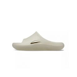 Klapki męskie Crocs Mellow Recovery Slide. Brązowe klapki męskie Crocs, bez wzorów, z materiału, bez zapięcia. W wyprzedaży za 313.75 zł.