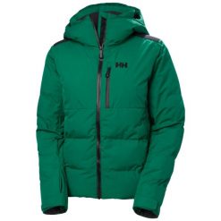 Damska kurtka narciarska z kapturem Helly Hansen Kvitfjell Race. Zielone kurtki sportowe damskie Helly Hansen, na zimę, bez wzorów, bez ramiączek, z kapturem, narciarskie. W wyprzedaży za 1,314.50 zł.