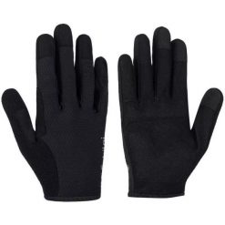 Rękawiczki rowerowe unisex Kilpi FINGERS-U. Czarne rękawiczki damskie Kilpi, bez wzorów, z nylonu. Za 112.21 zł.