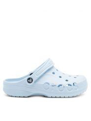 Crocs Klapki BAYA 10126-4JQ Niebieski. Niebieskie klapki damskie Crocs, bez wzorów, z materiału, bez obcasa, bez zapięcia. Za 159.99 zł.