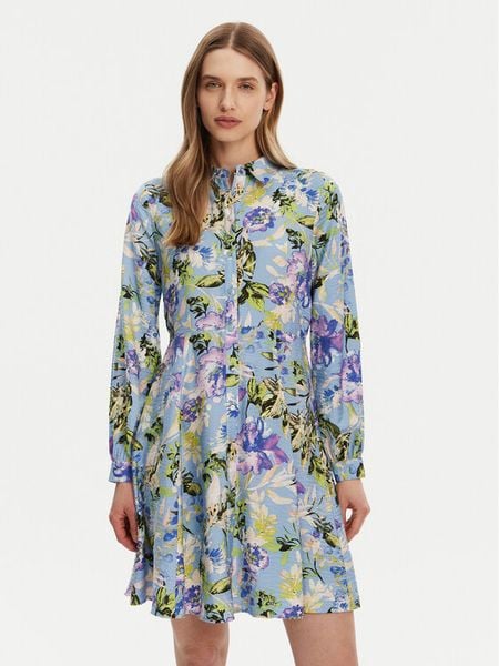 YAS Sukienka koszulowa Kaya 26037079 Kolorowy Regular Fit. Sukienki damskie YAS, bez wzorów, z wiskozy, bez kołnierzyka, bez ramiączek, koszulowe. Za 189.99 zł.