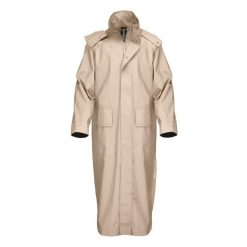 Kubota Parka Przeciwdeszczowa Jesienna Beżowa S/M. Białe parki damskie Kubota, na jesień, m, bez wzorów, z poliesteru, bez kołnierzyka, bez kaptura. W wyprzedaży za 174.99 zł.