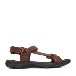 Sandały Lasocki. Brązowe sandały męskie Lasocki, bez wzorów, bez zapięcia. Za 159.99 zł.