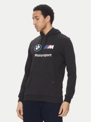 Puma Bluza BMW MMS Ess 624162 Czarny Regular Fit. Czarne bluzy męskie Puma, l, bez wzorów, z bawełny, bez ramiączek, bez kaptura. Za 209.99 zł.