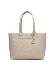 Armani Exchange Torebka XW001481 AF15774 U6208 Beżowy. Brązowe shopperki damskie Armani Exchange, bez wzorów, ze skóry, bez dodatków. Za 564.99 zł.