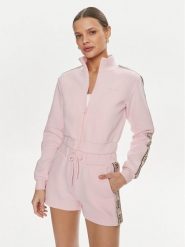 Guess Bluza V3RQ12 KB3P2 Różowy Regular Fit. Czerwone bluzy damskie Guess, l, z aplikacjami, z bawełny, bez ramiączek, bez kaptura. Za 219.99 zł.