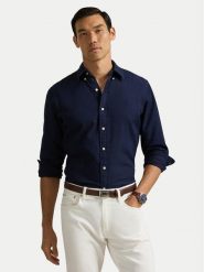 Polo Ralph Lauren Koszula 710960611001 Granatowy Custom Fit. Niebieskie koszule męskie Polo Ralph Lauren, m, bez wzorów, z bawełny, bez kołnierzyka, bez ramiączek. Za 579.99 zł.