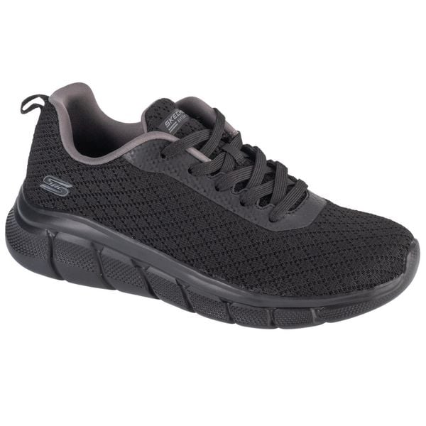 Buty sportowe Sneakersy damskie, Bobs Sport B Flex - Quick Pivot. Czarne obuwie sportowe damskie Skechers, bez wzorów, bez zapięcia, trekkingowe, Skechers Sport. Za 219.99 zł.