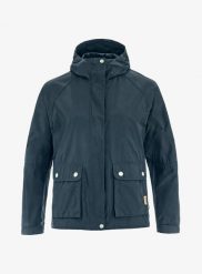 Kurtka softshell damska Fjallraven Vardag Vindby Jacket. Niebieskie kurtki sportowe damskie Fjällräven, m, bez wzorów, z bawełny, bez ramiączek, z kapturem, trekkingowe. Za 978.99 zł.