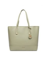 Nine West Torebka EO-Delancey Day-KY254 Zielony. Zielone shopperki damskie Nine West, bez wzorów, z materiału, bez dodatków. Za 299.99 zł.