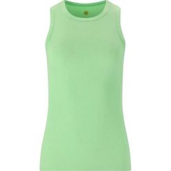 Damski tank top Athlecia Madilyn. Zielone topy damskie Athlecia, bez wzorów, bez kołnierzyka, bez ramiączek. Za 90.50 zł.