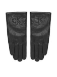 Calvin Klein Rękawiczki Damskie LV04F9013G Czarny. Czarne rękawiczki damskie Calvin Klein, bez wzorów, ze skóry. Za 369.99 zł.