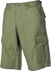 MFH Spodnie US Bermuda BDU Rip Stop oliwkowe XXL. Zielone spodnie sportowe męskie MFH, m, bez wzorów. Za 206.00 zł.