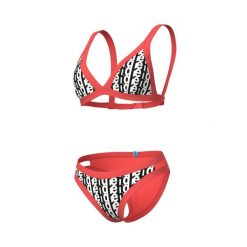 Strój kąpielowy dwuczęściowy damski bikini Arena Triangle Monogram. Białe stroje kąpielowe damskie ARENA, s, bez wzorów. Za 169.99 zł.