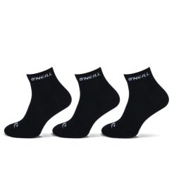 Skarpetki za kostkę dla mężczyzn O'neill Quarter socks 3-pak. Czarne skarpety męskie O'Neill, bez wzorów. W wyprzedaży za 29.99 zł.