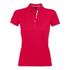Damska Koszulka Polo Portland. Czerwone koszulki sportowe damskie SOL'S, s, bez wzorów, bez ramiączek. Za 110.99 zł.