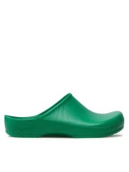 Birkenstock Klapki Kalssik Birki 0067050 Zielony. Zielone klapki damskie Birkenstock, bez wzorów, z tworzywa sztucznego, bez obcasa, bez zapięcia. Za 319.99 zł.