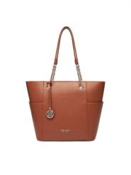 Nine West Torebka CEO-NEBRASKA-LDA8208 Brązowy. Brązowe shopperki damskie Nine West, bez wzorów, z materiału, bez dodatków. Za 249.99 zł.