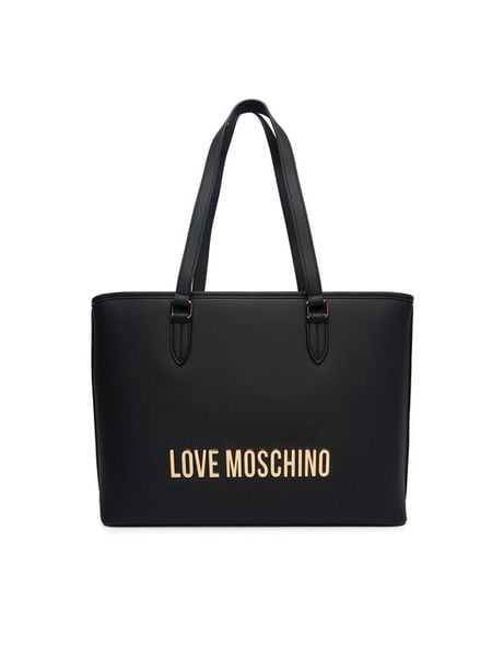LOVE MOSCHINO Torebka JC4190PP1OKD0000 Czarny. Czarne shopperki damskie Love Moschino, bez wzorów, ze skóry, bez dodatków. Za 1,049.00 zł.