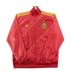 Second life - Kurtka dresowa męska - Stan bardzo dobry. Czerwone kurtki męskie Adidas, l, bez wzorów, z dresówki, sportowe, bez kaptura. Za 292.56 zł.