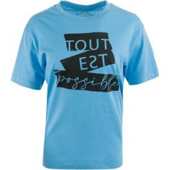 Koszulka damska Minerva Ciano z bawełny organicznej. Bluzki damskie WE THE PEOPLE, bez wzorów, z bawełny, eleganckie, bez kołnierzyka, bez ramiączek. Za 141.99 zł.