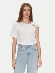 TWINSET T-Shirt 251TP2640 Biały Regular Fit. Białe t-shirty damskie Twinset, m, bez wzorów, z bawełny, bez kołnierzyka, bez ramiączek. Za 259.99 zł.