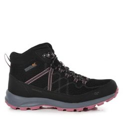 Trekkingi Regatta. Czarne obuwie trekkingowe damskie Regatta, bez zapięcia. Za 459.99 zł.
