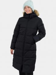 Płaszcz Zimowy Damski Fundango Meganne. Brązowe płaszcze damskie FUNDANGO, na zimę, m, bez wzorów, z futra, eleganckie, bez kołnierzyka, bez kaptura. Za 649.00 zł.