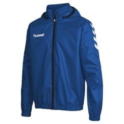 Kurtka ortalionowa sportowa dla dorosłych Hummel Core Spray Jacket. Niebieskie kurtki sportowe damskie Hummel, m, bez wzorów, z materiału, bez ramiączek, z kapturem, do piłki ręcznej. Za 80.00 zł.