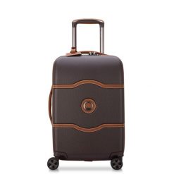 Delsey Chatelet Air 2.0 Mała twarda brązowa walizka kabinowa na kółkach 55 cm. Brązowe walizki damskie DELSEY PARIS, bez wzorów, małe. Za 1,725.50 zł.