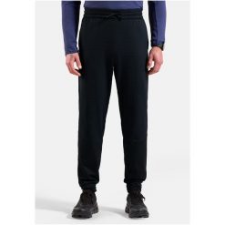 Spodnie dresowe Odlo Pants regular length ESSENTIAL THERMAL. Czarne spodnie sportowe męskie ODLO, bez wzorów, z dresówki, trekkingowe. Za 409.99 zł.