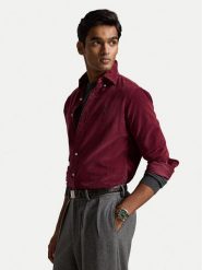 Polo Ralph Lauren Koszula 710853123505 Bordowy Custom Fit. Czerwone koszule męskie Polo Ralph Lauren, l, bez wzorów, z bawełny, bez kołnierzyka, bez ramiączek. Za 819.99 zł.