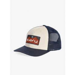 Czapka z daszkiem Kavu Above Standard - river wild. Niebieskie czapki damskie KAVU, bez wzorów, sportowe. Za 114.99 zł.