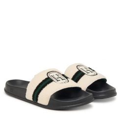 Klapki Tommy Hilfiger. Białe klapki męskie Tommy Hilfiger, bez wzorów, bez zapięcia. Za 209.99 zł.