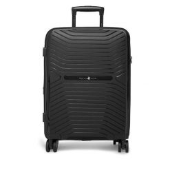 Walizka kabinowa Beverly Hills Polo Club. Czarne walizki damskie Beverly Hills Polo Club, bez wzorów. Za 299.99 zł.