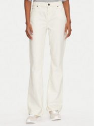 Guess Jeans Jeansy W5GA1S D5M62 Biały Bootcut Fit. Białe jeansy damskie Guess Jeans, z aplikacjami, z bawełny. Za 309.99 zł.